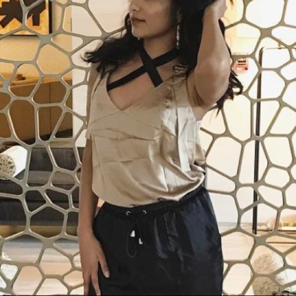 Gold satin top - Picture 6 of 6